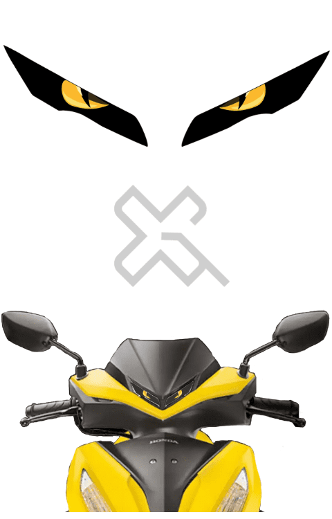 Grazia Bs6 Eye Sticker | Dio 125 New Model Headlight Sticker